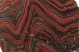 Polished Tiger Iron Stromatolite Slab - Billion Years #234825-1